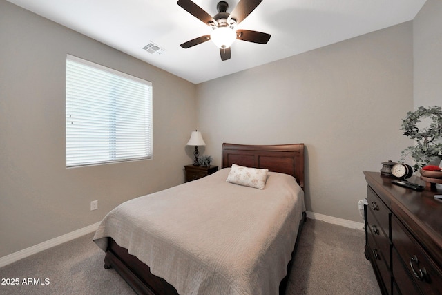 3359 E Penedes Dr, Gilbert, AZ 85298 - bedroom with carpet floors, baseboards, and a ceiling fan