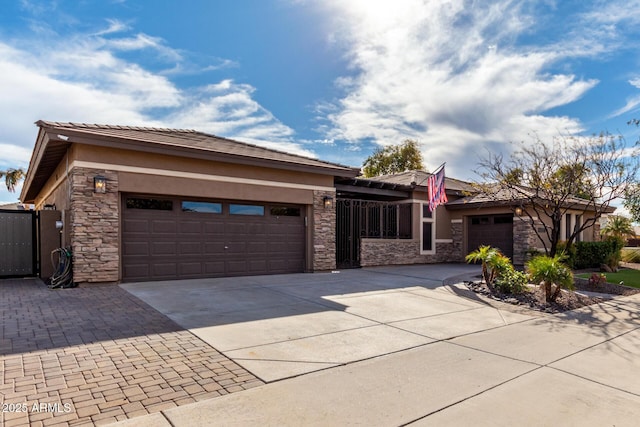 view of front of home featuring a garage