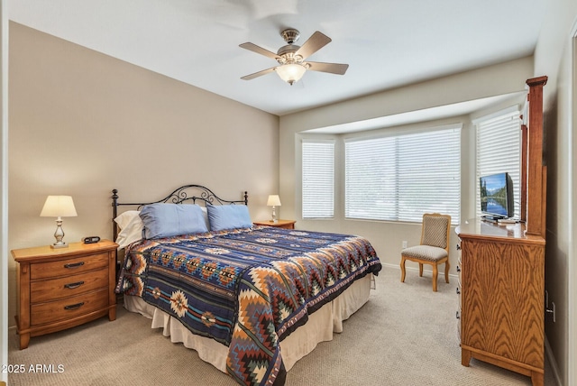 16412 W Peppertree Ct, Surprise, AZ 85387 - bedroom with light carpet and a ceiling fan