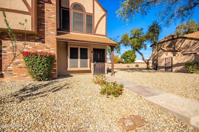 view of front of home