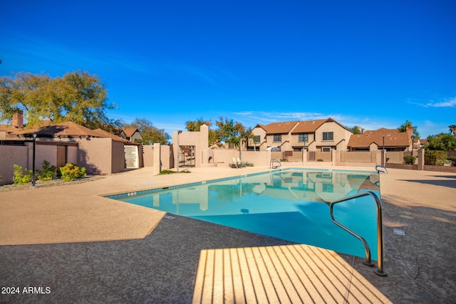 view of pool with a patio area