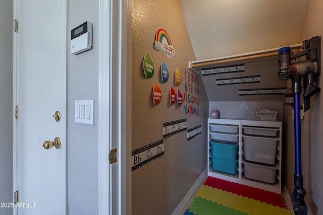 interior space with baseboards