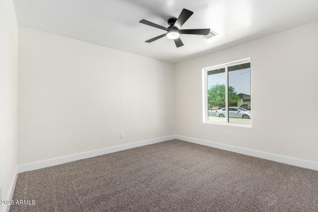 17040 N 39th Ave, Glendale, AZ 85308 - empty room with carpet flooring, baseboards, and a ceiling fan
