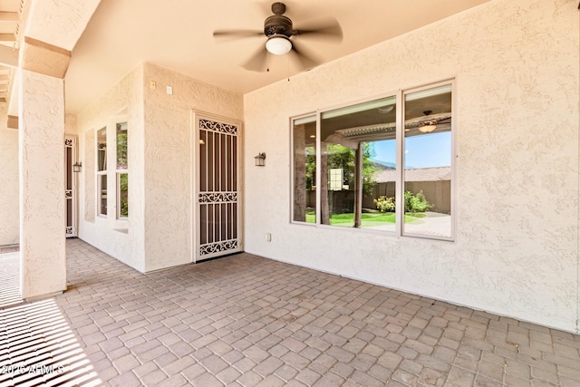 5541 W Desperado Way, Phoenix, AZ 85083 - view of patio / terrace featuring a ceiling fan