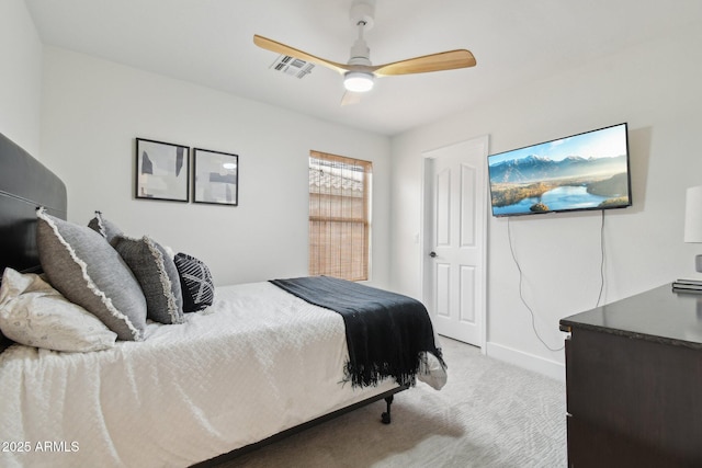 1070 S Amber St, Chandler, AZ 85286 - bedroom with carpet, baseboards, and a ceiling fan