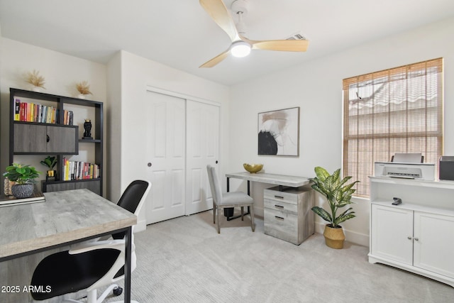 1070 S Amber St, Chandler, AZ 85286 - office featuring light carpet and ceiling fan