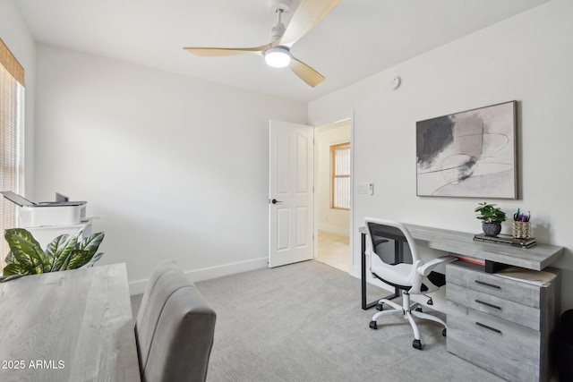 1070 S Amber St, Chandler, AZ 85286 - carpeted office with a ceiling fan and baseboards