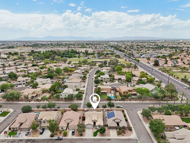 1070 S Amber St, Chandler, AZ 85286 - aerial view of residential area featuring a mountainous background