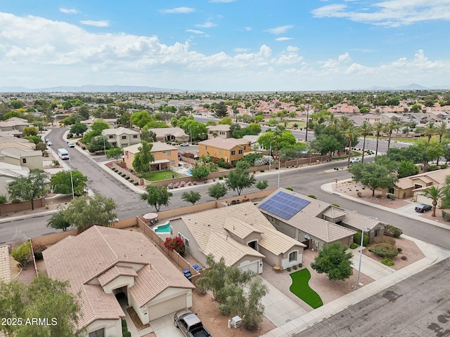1070 S Amber St, Chandler, AZ 85286 - aerial view of residential area featuring a mountain backdrop