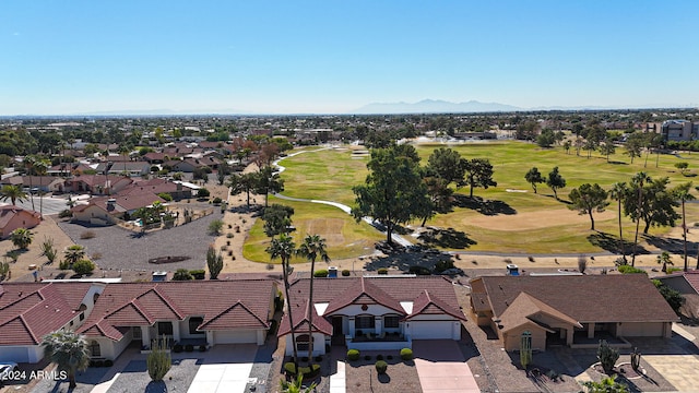 aerial view featuring a mountain view