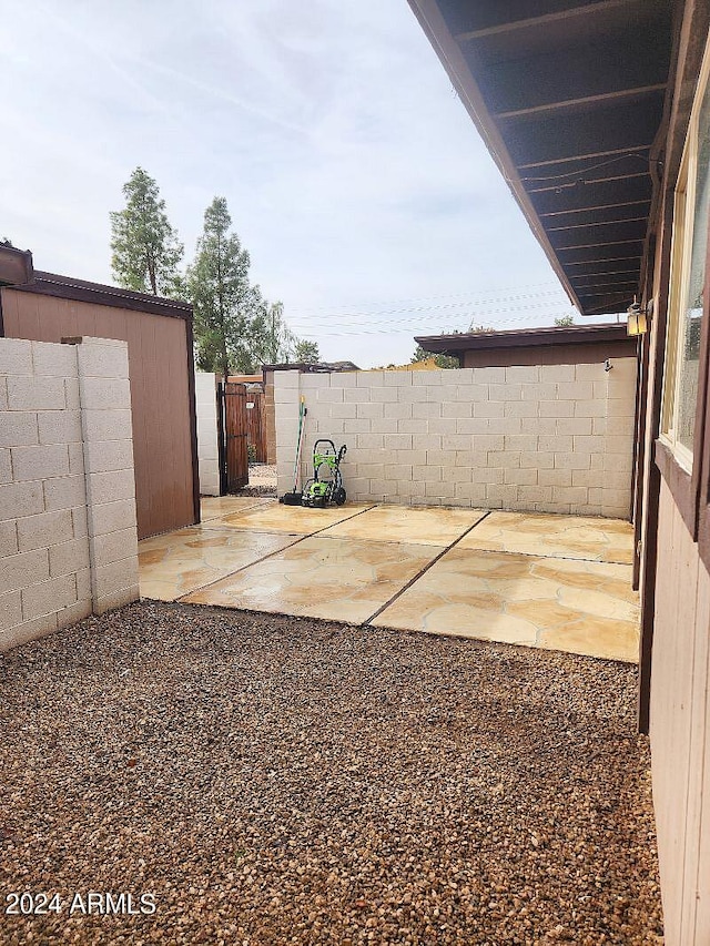 view of yard featuring a patio