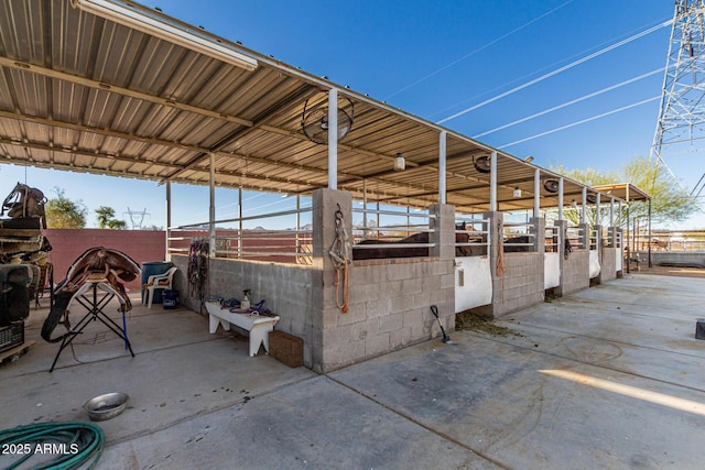 view of stable