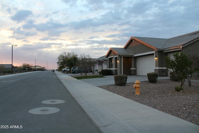 view of road featuring street lighting