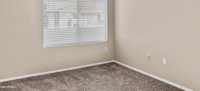 view of carpeted empty room