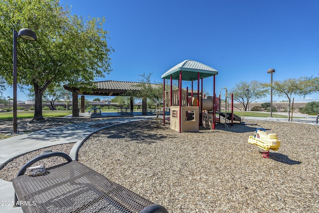 view of jungle gym