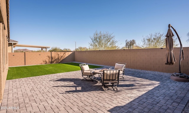 view of patio