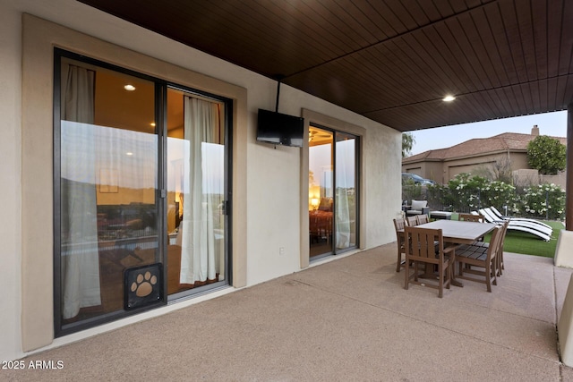 view of patio / terrace with outdoor dining space