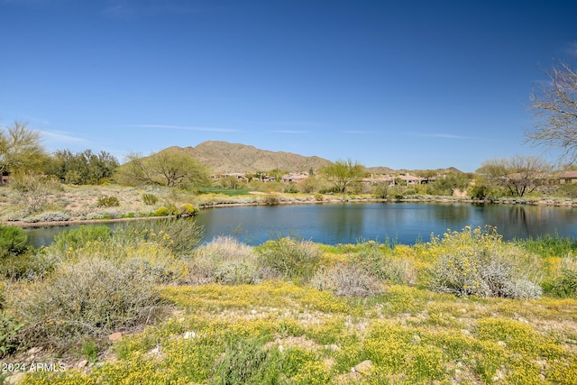 view of water feature featuring a mountain view