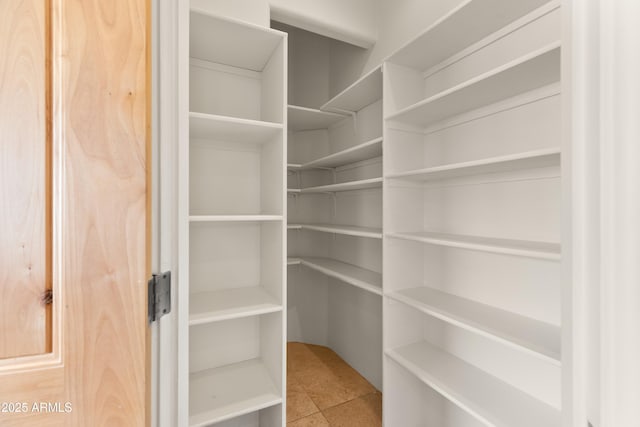view of storage area
