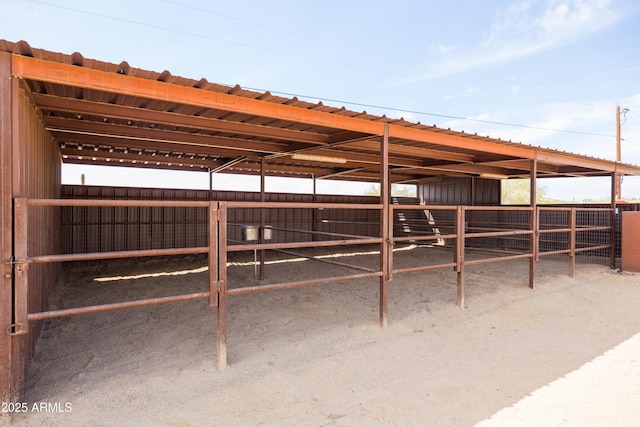 view of horse barn