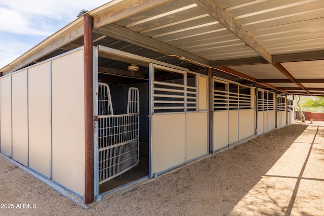 view of stable