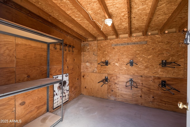 view of storage area