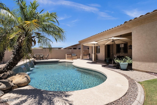 2069 E Winchester Way, Chandler, AZ 85286 - view of pool with a patio area and a fenced backyard