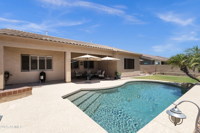 2069 E Winchester Way, Chandler, AZ 85286 - view of swimming pool with a patio area