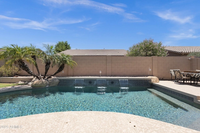 2069 E Winchester Way, Chandler, AZ 85286 - view of swimming pool featuring a fenced backyard and a patio