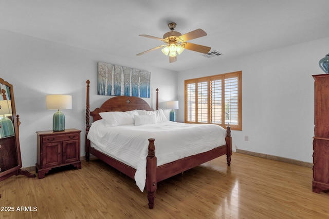 2545 E Harrison Ct, Gilbert, AZ 85295 - bedroom featuring light wood-type flooring and a ceiling fan