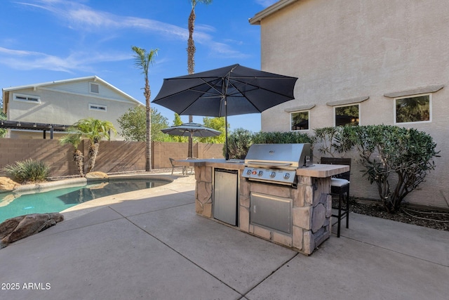 2545 E Harrison Ct, Gilbert, AZ 85295 - view of patio / terrace with exterior kitchen
