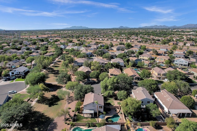 2545 E Harrison Ct, Gilbert, AZ 85295 - aerial view of residential area featuring a mountain backdrop
