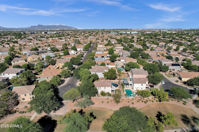 2545 E Harrison Ct, Gilbert, AZ 85295 - aerial overview of property's location with a mountainous background and nearby suburban area