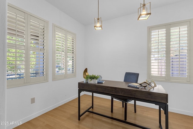 2545 E Harrison Ct, Gilbert, AZ 85295 - office space featuring baseboards and light wood-style floors