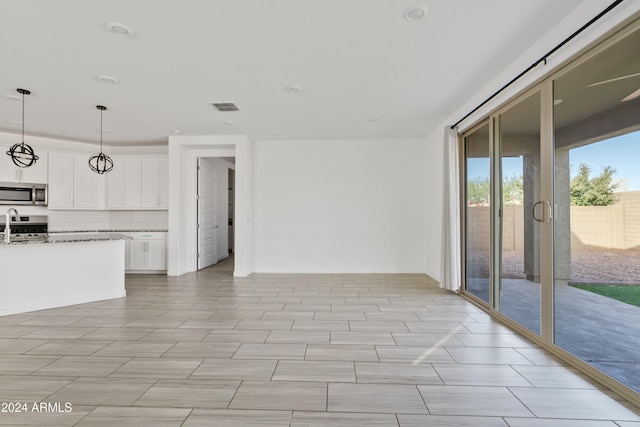 view of unfurnished living room