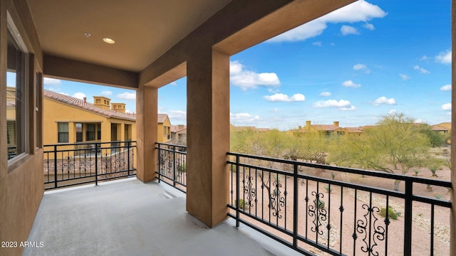 view of balcony