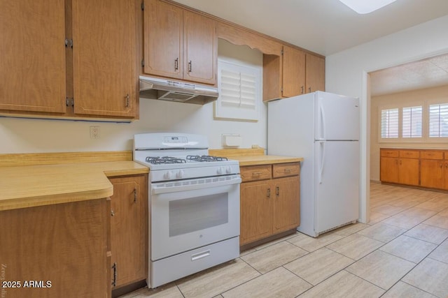 kitchen featuring white appliances