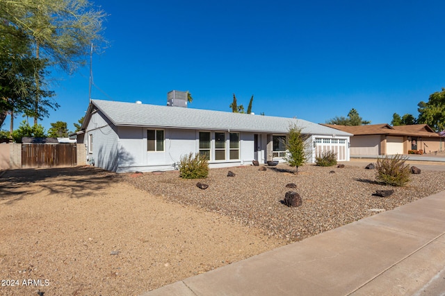 view of ranch-style home