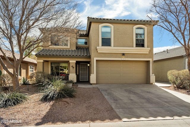 77 W Diamond Trl, San Tan Valley, AZ 85143 - mediterranean / spanish house with a garage
