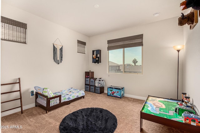 game room featuring carpet