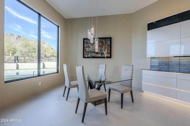 view of dining room