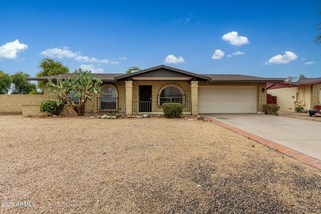 ranch-style house with a garage