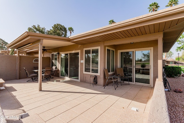 view of patio / terrace featuring outdoor dining space