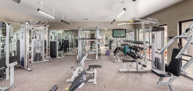 3500 N Hayden Rd Unit 801, Scottsdale, AZ 85251 - exercise room with carpet floors