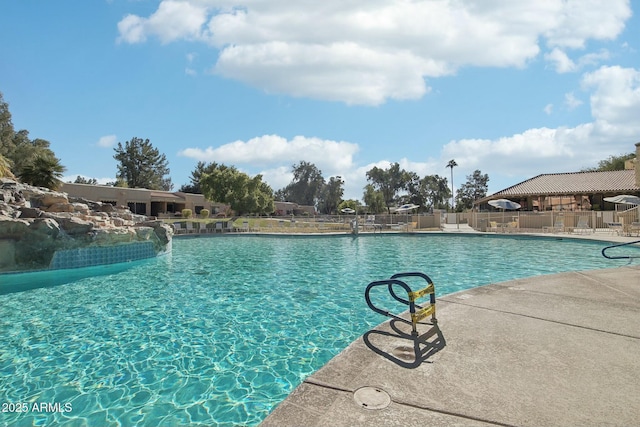 view of pool with a patio