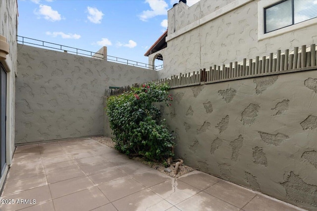 view of patio / terrace with a fenced backyard