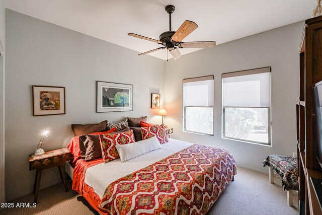 19700 N 76th St Unit 1124, Scottsdale, AZ 85255 - carpeted bedroom with ceiling fan