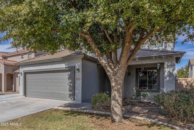 view of front of house featuring a garage