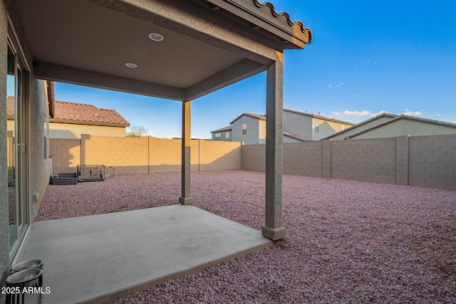 view of patio / terrace with a fenced backyard