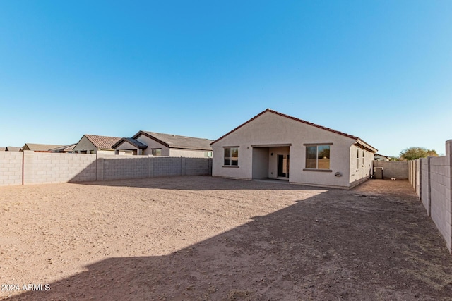 view of rear view of property